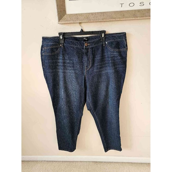 1822 Denim Denim - 1822 Denim Women Plus 22W Dark Wash Skinny High Rise Stretch Jeans
